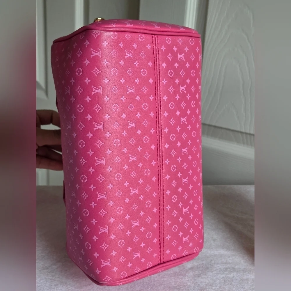 Louis Vuitton Speedy Bandoulière 20 Nanogram Hot Pink Calf Leather Bag